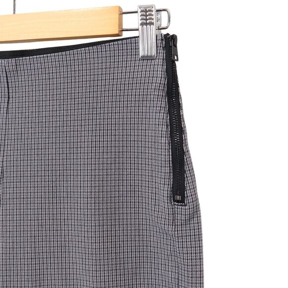 Everlane The Side-Zip Stretch Cotton Tapered Cropped Work Pant Grey Plaid Size 2 - Picture 5 of 7